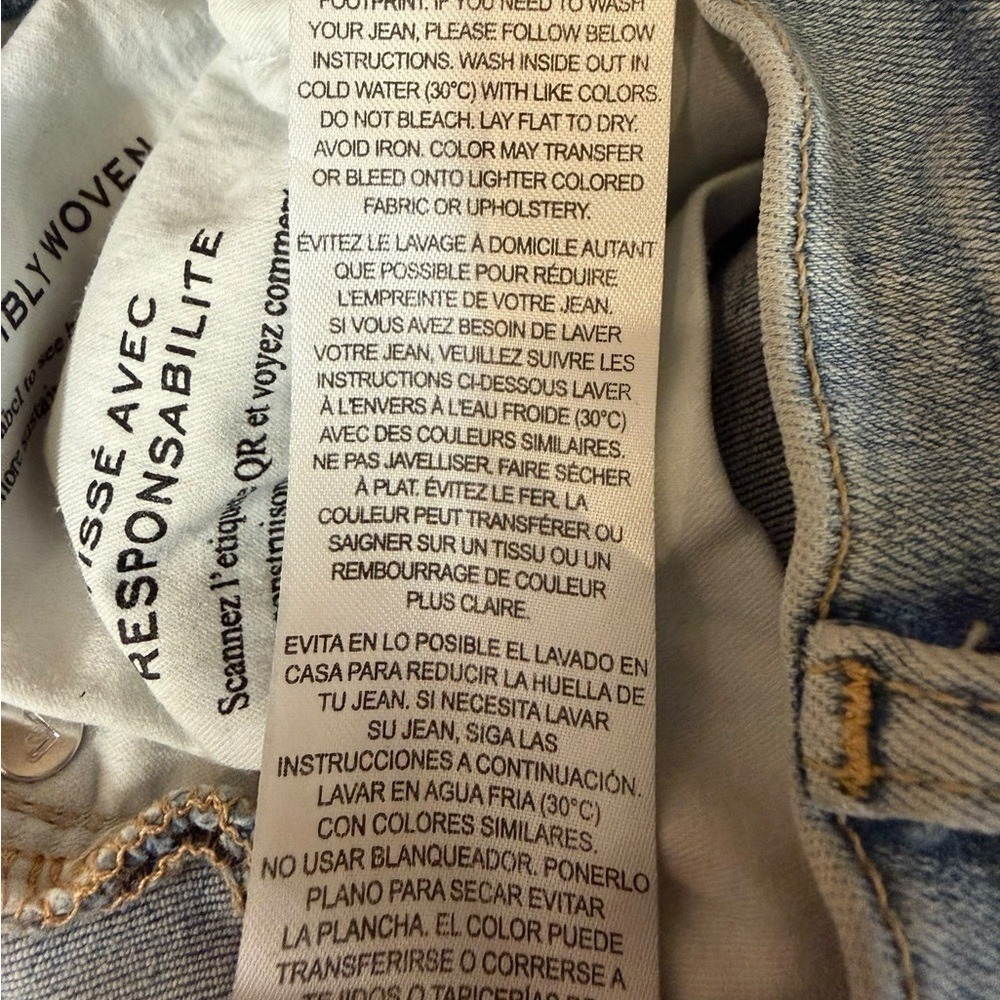 FRAME Le High Straight Jeans | Colorado Light Wash | Size 26 | Raw Hem - Picture 11 of 13